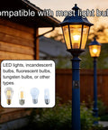 Dusk To Dawn Outdoor Light Sensor Switch 120V Weatherproof Photocell For Most Light Bulbs And Exterior Fixtures with lamp post