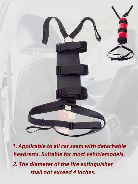 Two Pack Universal Car Fire Extinguisher Bracket And Mount Strap For 2.5 To 3.3 Pound Extinguishers Fits Trucks ATVs And Cars