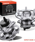 Two Rear Wheel Bearing And Hub Assemblies With ABS For Toyota Highlander 2008 2009 2010 2011 2012 2013 FWD Only 5 Lug Direct Replacement Hub Bearings Set Heavy Duty Long Lasting Be Ready To Roll