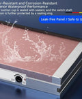 Rectangle Permanent Magnetic Clamping Plate For EDM Tapping And Drilling Machines, splash-proof design, red copper pole, 100x100 mm