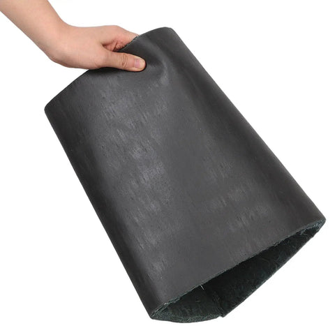 Heavy Duty Self Adhesive Soundproof Foam Panel For Air Conditioner Compressors, thick, durable, black foam held in hand.
