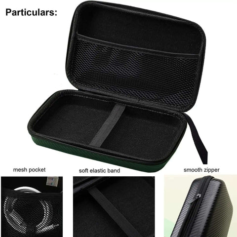 Badass Heavy Duty Eight Inch Gps Carrying Case That Is Fully Waterproof And Extra Shockproof With Top Tier Eva Hard Shell Storage Pouch Organizer Bag For Navigator And Garmin DriveSmart Dezl Otr Rv Unit Plus Cable Gear Guard open with mesh pocket and smooth zipper