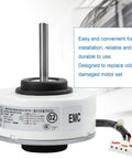 WZDK20-38G Brushless DC Fan Motor For Central Inverter Air Conditioners OEM Part with installation label visible