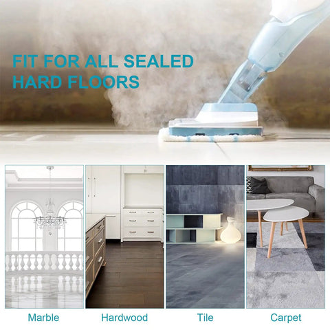 8 Pack Replacement Microfiber Steam Mop Pads For Black Decker Compatible on various sealed hard floors types