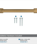 Champagne Bronze Surpass Cabinet Pull Five And One Sixteenth Inch Center To Center with installation screws included