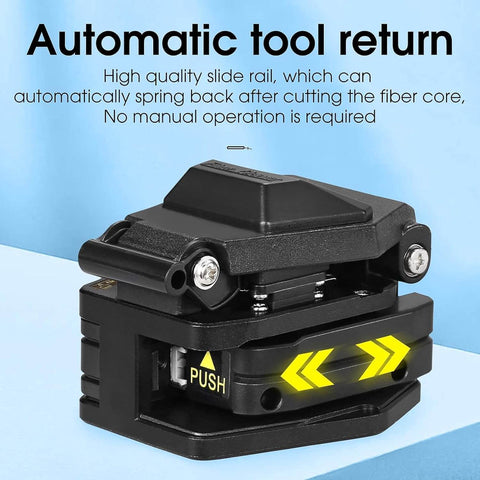 Pro Grade Fiber Optic Cleaver And Cable Cutter Set With Automatic Return, High Precision 0.8 Degree Cut For Hot Melt And Cold Welding