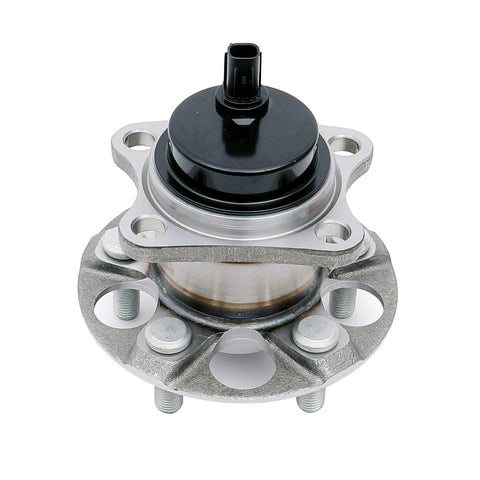 Front view of Rear Wheel Bearing Hub Assembly For 2010 2015 Toyota Prius And 2012 2015 Prius Plug-In Drop-In Replacement, 5 Lug