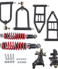 340mm Front Suspension Shock Swingarm Kit Replacement For Quad Bike ATV Go Kart DIY Kart Part With 88mm Flange Hole