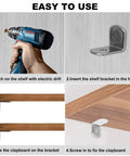 Easy installation steps for No Sweat 100 Pack Cabinet Shelf Pins With Cushioned Sleeves And Adjustable L Shaped Pegs For Kitchen Bookcase Furniture Fixes And Quick Room Organization Hacks In Silver.