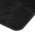 Corner detail of Top Grain Leather Extended Mouse Pad For Office And Gaming Large Desk Mat With Slick Writing Surface