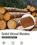 52 Inch No Light Ceiling Fan with solid wood blades, showing walnut finish details for indoor outdoor use ideal for various rooms
