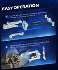 Universal Hub Puller Tool With Adjustable Legs For 7.6 Inch Bolt Circle assembly instructions diagram