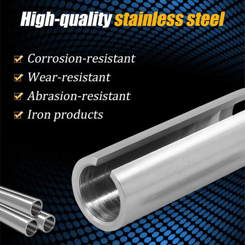 Dead Nuts Fit 3/4 To 1 Inch Gas Engine Pulley Crank Shaft Sleeve Adapter With Slick Step Key Adjustments, showcasing durable stainless steel.