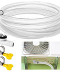 10 Foot Universal Air Conditioner Drain Hose With Elbow Fitting For Window AC And Mini Split Units Portable AC Drain Kit