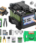 FX39 Fusion Splicer Fiber Optic 6 Second Fast Splice Core Alignment with 6 Motors Touch Screen Battery Power Meter 7800mAh