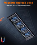 Grab And Go 27 In 1 Magnetic Precision Screwdriver Set featuring magnetic storage case with secure bits