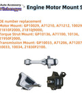 Heavy Duty Engine Motor Mount Kit For Hyundai Seltos And Elantra showing three mounts for 2017-2022 models in silver and black.
