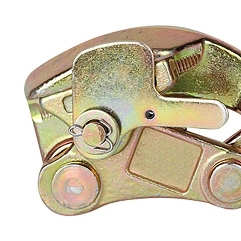 Close-up of Heavy Duty Cable Grip And Steel Wire Puller Featuring Rock Solid Carbon Steel Jaw for precise cable tensioning.