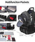 40L Hiking Backpack For Men And Women, Waterproof Outdoor Daypack For Camping And Travel, Lightweight Multicompartment Pack With Front And Side Pockets