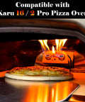 Propane Gas Burner Conversion Kit For Karu 16 And Karu 2 Pro Pizza Ovens 28Mbar 3Ft Hose And Valve showing pizza cooking