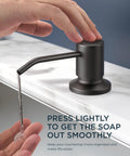 High Performance Slick Black Kitchen Faucet With Heavy Duty Pull Down Sprayer And Integrated Soap Dispenser Crafted From Lead Free Materials for easy soap dispensing.