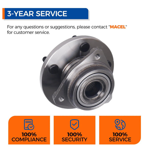 Front Wheel Hub Bearing Assembly Direct Fit For Jeep Grand Cherokee 1999 2000 2001 2002 2003 2004 All Models 5 Lug Replacement