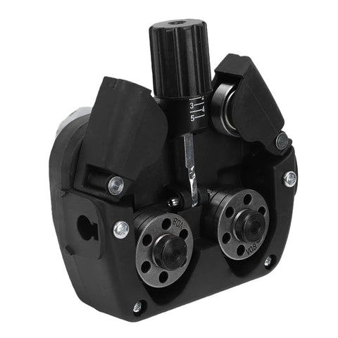 Four Roll Wire Feed System For MIG Welders With Precision Clamping And Smooth No Jam Wire Feeding For 0.8 To 1.0 Mm Solid Flux Cored Wire, 40W, 1.5A, 2 To 18 M Per Min., black ABS housing