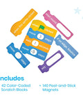 Block Based Coding Magnetic Demonstration Set For Kids Learn To Code With Scratch Style Activities image with colorful blocks