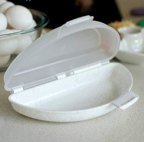 Open Microwave Omelet Maker for 3 Eggs, Nonstick Breakfast Cooker, Quick and Easy Fluffy Omelets in Minutes, Oil Free, BPA Free