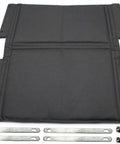 Top Shelf Transport Chair Back Cushion Replacement 19 Inch Wheelchair Back Upholstery Panel in black with mounting kit included