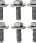 Heavy Duty Splash Shield Bolts With Captive Washers M10x26.5mm Rust Resistant Auto Fender Fasteners in a 10 pack.