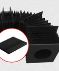Heavy Duty CNC Accordion Guard Bellows Cover, Stretchable Rubber PVC Shield for Milling Machines, Dustproof and Oilproof Protection