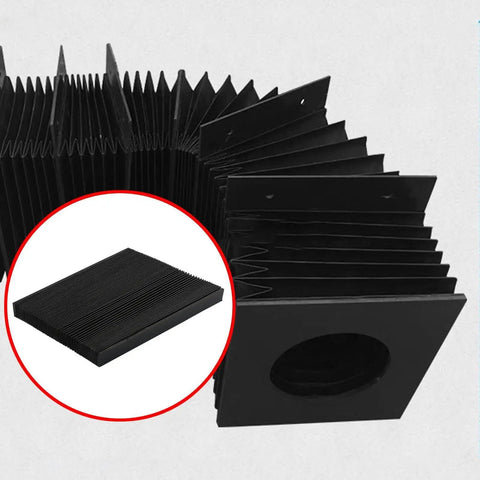 Accordion CNC Bellows Guard For Milling Machines, Stretchable Dustproof And Oilproof PVC Protection Cover, 14cm Length