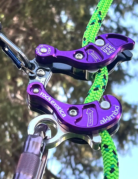 Mid Line Clip On Rope Climbing And Descending Device For Arborists Quick Snap Install Remove Without Taking It Apart Fits 11.5 To 12.7 Mm Climbing Lines Adjustable Friction