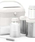 Portable Breast Milk Cooler Keeps 20 Oz Fresh Stash Icy For 24 Hours No Ice Hassle Needed Thanks To Medical Grade Steel Body Leakproof Container with freezer tubes.