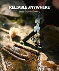 Person using Ferro Rod Fire Starter Survival Tool All In One Flint And Steel Kit Waterproof No Fuss Get Your Fire Going Fast