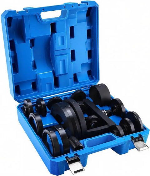 Master Wheel Bearing Removal Tool Set For Quick Hub And Bearing Replacement No Brainer For DIYers in blue case