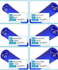Multi Size Automotive Silicone Vacuum Tubing Kit With Six Five Foot Tubes And One Hundred Fifteen Nylon Vacuum Connectors Blue