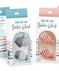 Packaging of Bottle Whisk in blue and pink, Formula Whisk For Baby Bottles Silicone Mixing Ball Reduces Bubbles No Mess Clump Free Blending Faster Smooth Formula For Newborns And Infants BPA Free Dishwasher Safe Easy To Clean Pink
