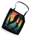 Retro Wing Surfing Tote Bag For Men With Dope Vintage Wingfoil Design 16x16 inch bag with dual black handles