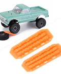 Sand Ladder For RC Cars Off Road Recovery Ramps 2 Pack Plastic Orange RC Recovery Tool For One Twenty Fourth And One Eighteen Scale Easy Traction Bridge To Tackle Sand Mud And Rough Terrain with dune buggy model and spare tire