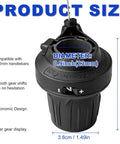 7 Speed Bike Shifter Twist Grip Lever Thumb Gear Shifter For Mountain Bikes And Folding Bikes, Aluminum Alloy Construction, Smooth Gear Changes, Easy Shifting, Slick MTB Shifter Upgrade detailed view with size measurements and ergonomic design features