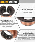 Forty Pcs Flanged Sleeve Bearings Featuring 8mm Bore 10mm OD 6mm Length And 15mm Flange, showing carbon steel and copper surfaces.