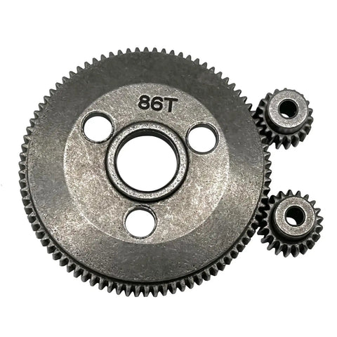 Beefy 86T 48P Spur Gear For 1 To 10 Scale Slash 2WD Rustler Stampede Bandit Drag Slash Compatible Upgrade Gear Set With 19T To 21T Pinions