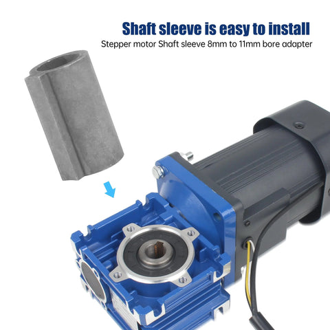8mm to 11mm shaft adapter for RV30 gearbox installation