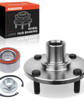 Front Wheel Bearing And Hub Kit For Ford Focus 2000 2011 4 Lug Direct Fit Replacement, showing kit components: hub, bearing, nut.