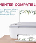 Greenery Letterhead Paper 8.5 By 11 Inches 50 Sheets Printer Friendly Writing Paper For Laser And Inkjet Elegant Stationery display