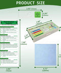 Must Have 50 Prepared Microscope Slides Kit With Diverse Plant, Animal, And Microorganism Specimens For Biology STEM Learning, Includes 5 Instruction Cards And 2 Cleaning Cloths. 50-slide plastic box, 75mm x 25mm, with guide cards and cloth