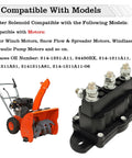Beefed Up Starter Solenoid 12V 6 Terminal Relay Switch with winch motor compatibility display