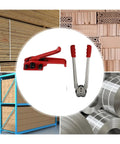 Heavy Duty Manual Strapping Machine Kit With Tensioner And Sealer For Secure Pallet Wrapping on pallets and boxes.